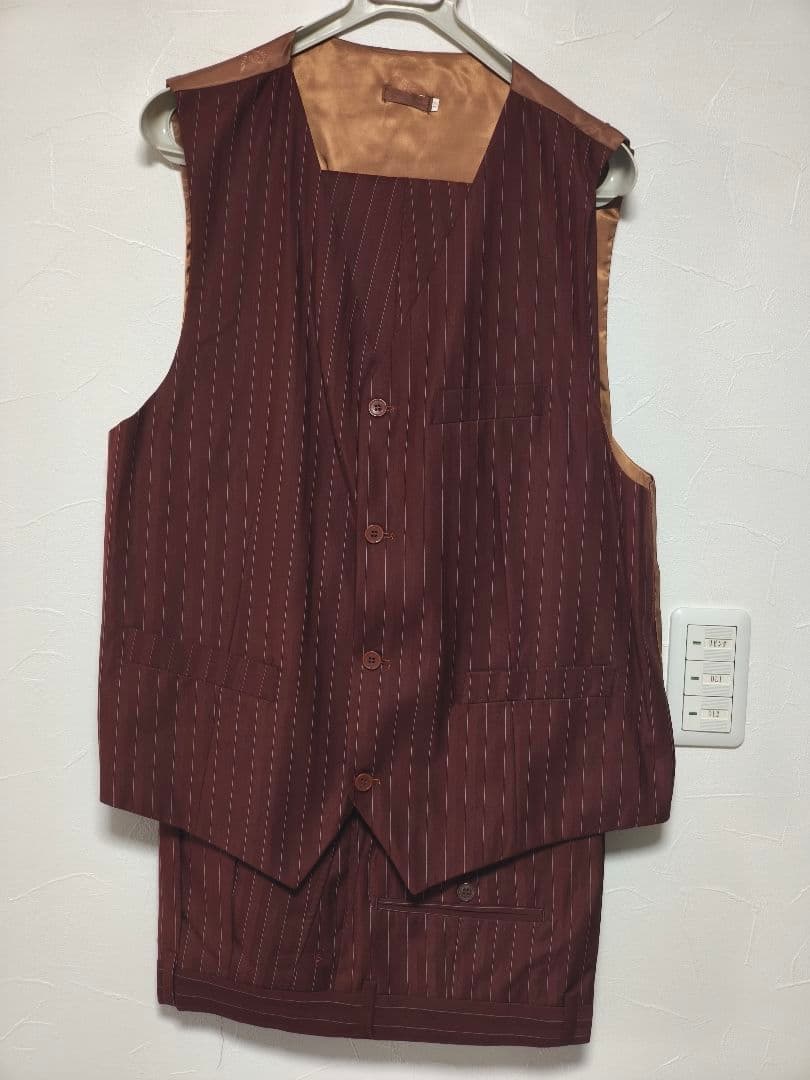 ❤3Pメンズスーツ 3ボタン Double Back Slit