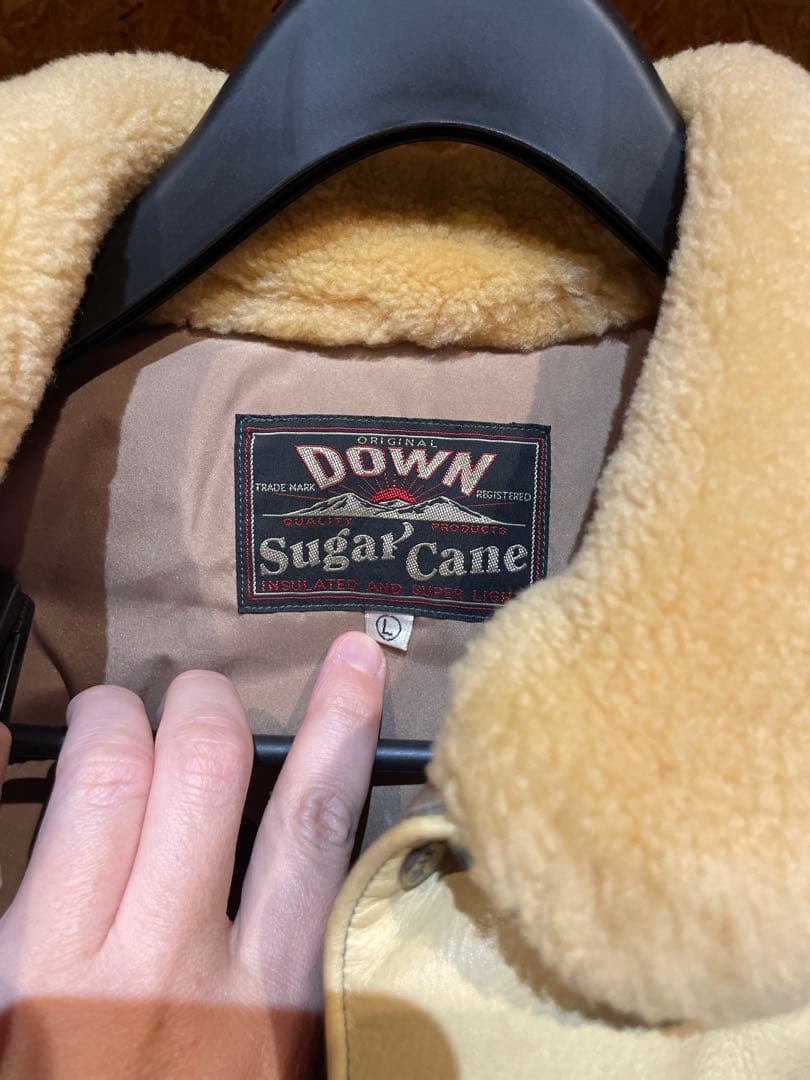 シュガーケーン　ダウンベスト 美品Ｌボア付き
