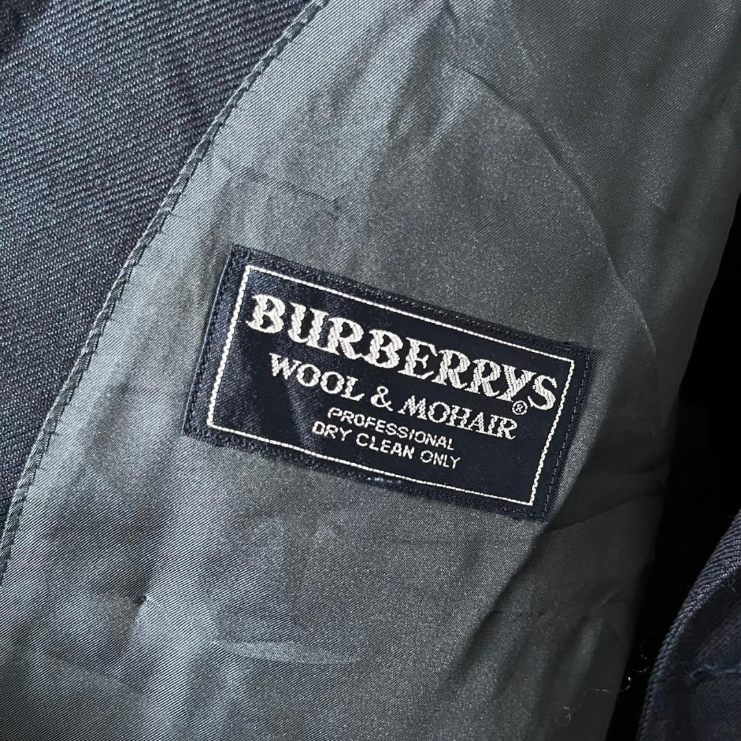 90s BURBERRYS モヘア混 ダブル テーラードジャケット N210
