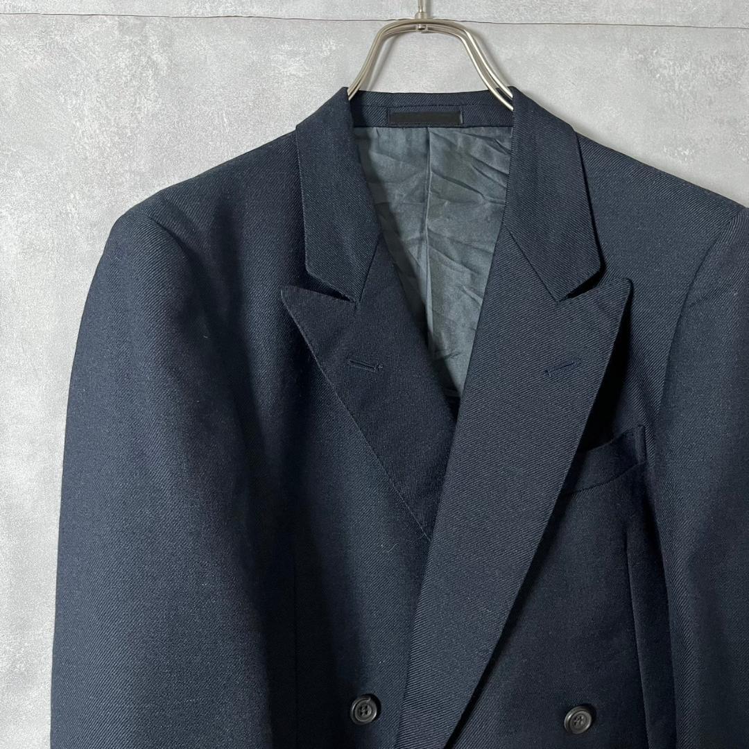 90s BURBERRYS モヘア混 ダブル テーラードジャケット N210