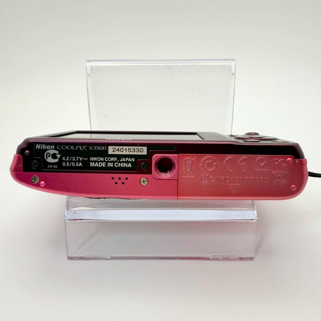 【動作OK】Nikon COOLPIX S3500 ピンク デジカメ 12-5