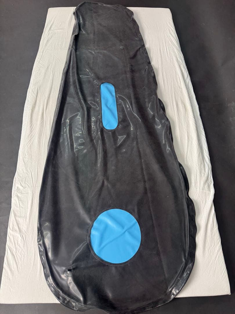 ラバーインフレータブルスリープサック/ ラバー寝袋/ラテックス拘束