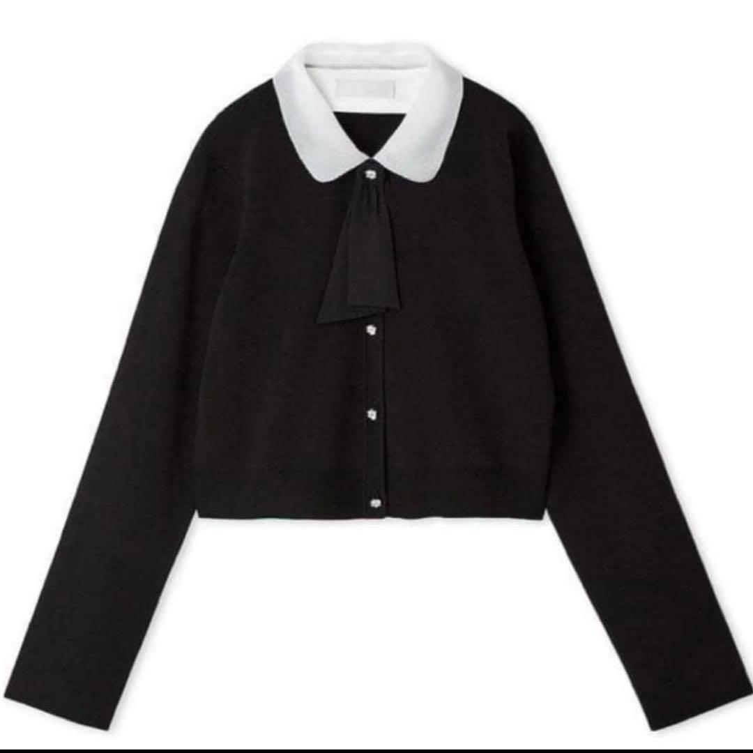 CELFORD デタッチャブル総針カーディガン　黒　36