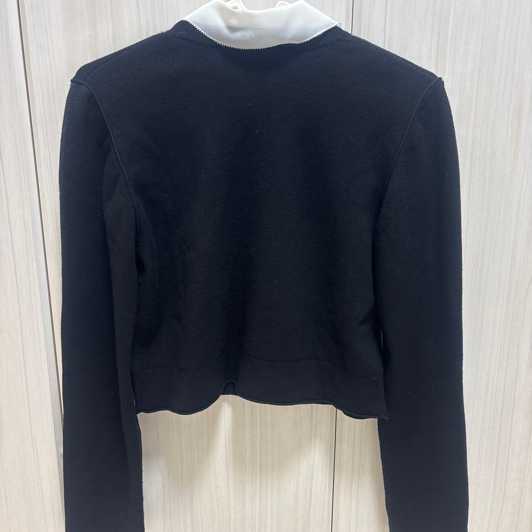 CELFORD デタッチャブル総針カーディガン　黒　36