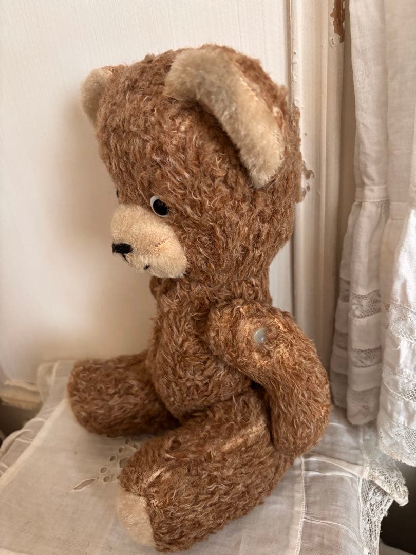 ポンチ目　DDRベア　ブラウンセット　アンティークベア　アンティークテディベア