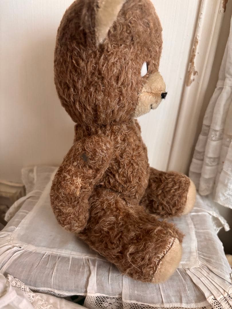 ポンチ目　DDRベア　ブラウンセット　アンティークベア　アンティークテディベア