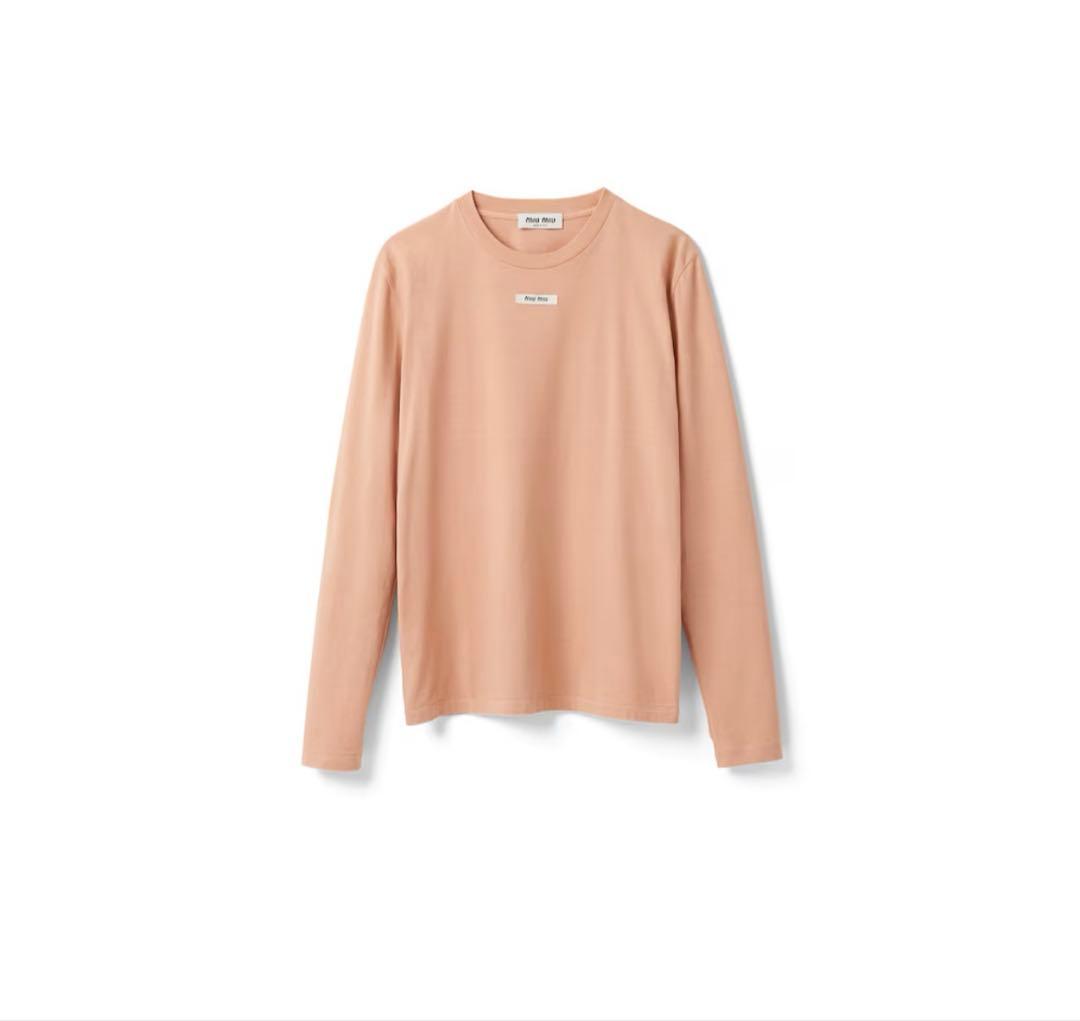 miu miu ピンク　コットン　Tシャツ