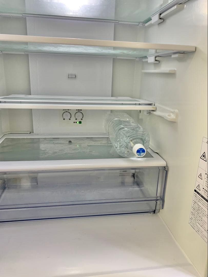 めだかもちAQUA シルバー 4ドア冷蔵庫 LED照明付き