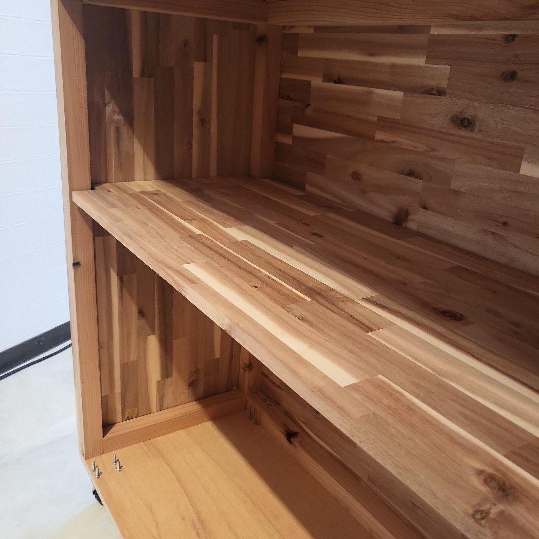 カウンターテーブル キャスター付き