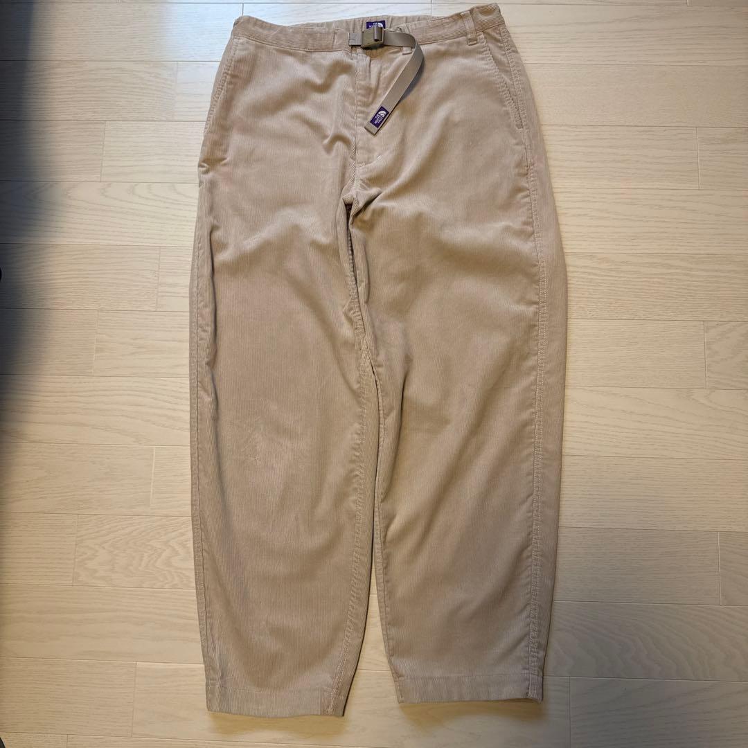 ノースフェイスパープルレーベル コーデュロイワイドテーパードパンツ