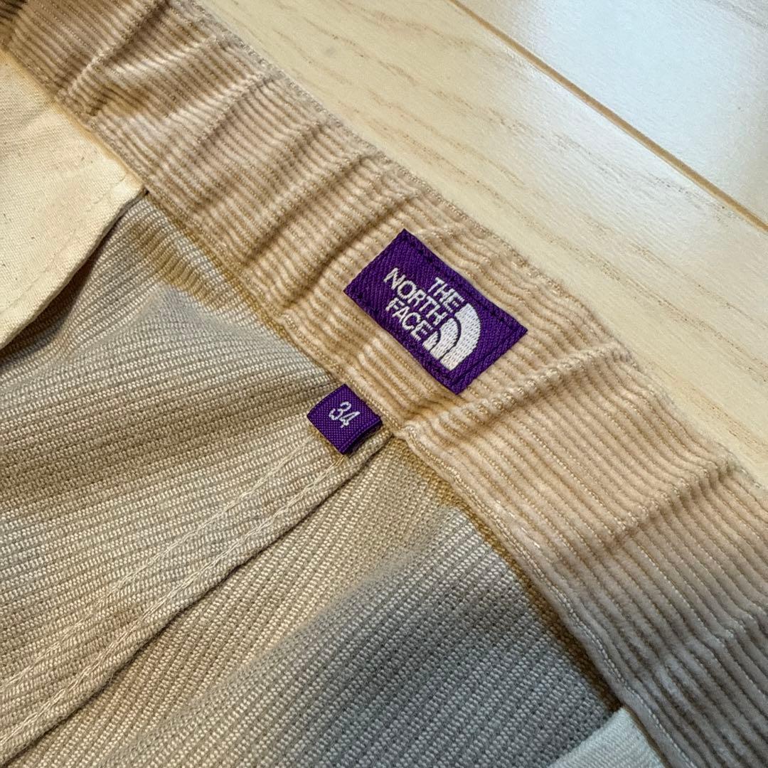ノースフェイスパープルレーベル コーデュロイワイドテーパードパンツ