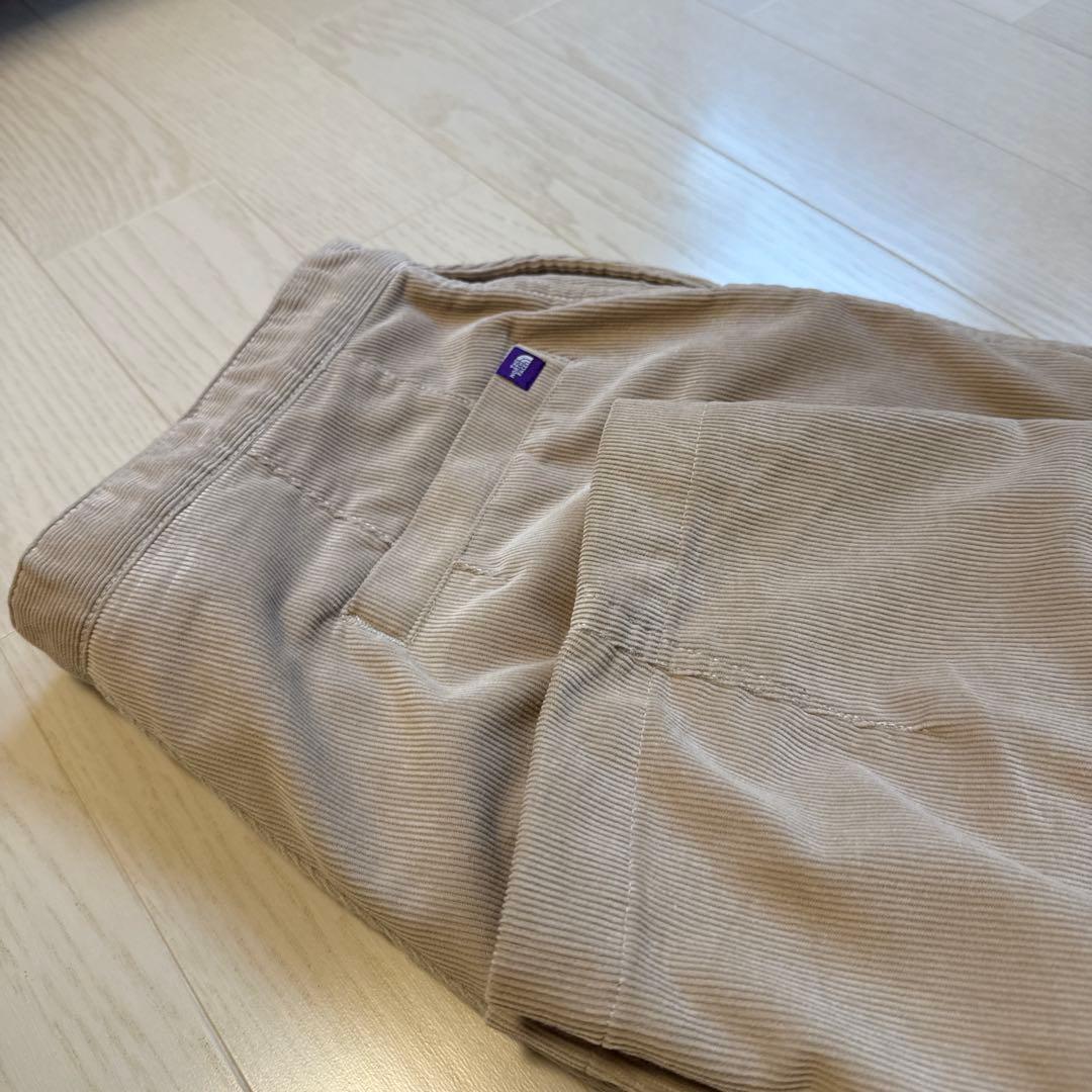 ノースフェイスパープルレーベル コーデュロイワイドテーパードパンツ