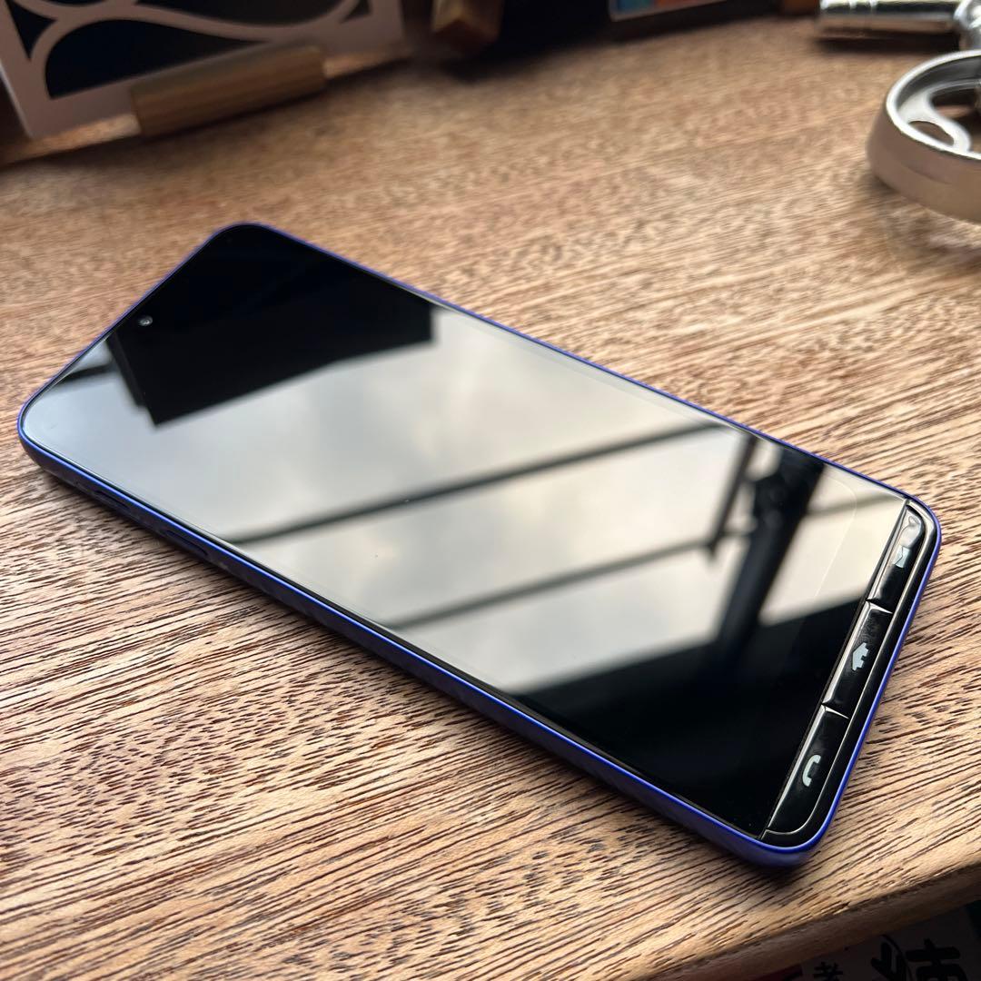 BASIO activ3 青 Android スマホ本体 充電器付き