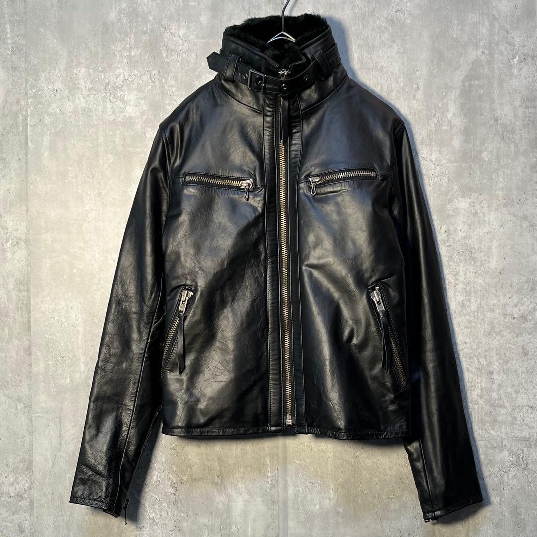 美品☆ リューグーレザーズ 本革 馬革 ホースレザー ライダースジャケット
