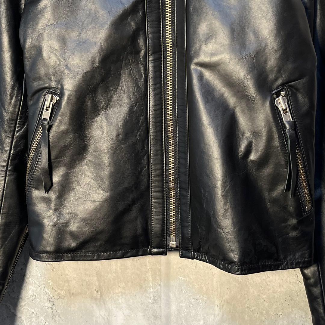 美品☆ リューグーレザーズ 本革 馬革 ホースレザー ライダースジャケット