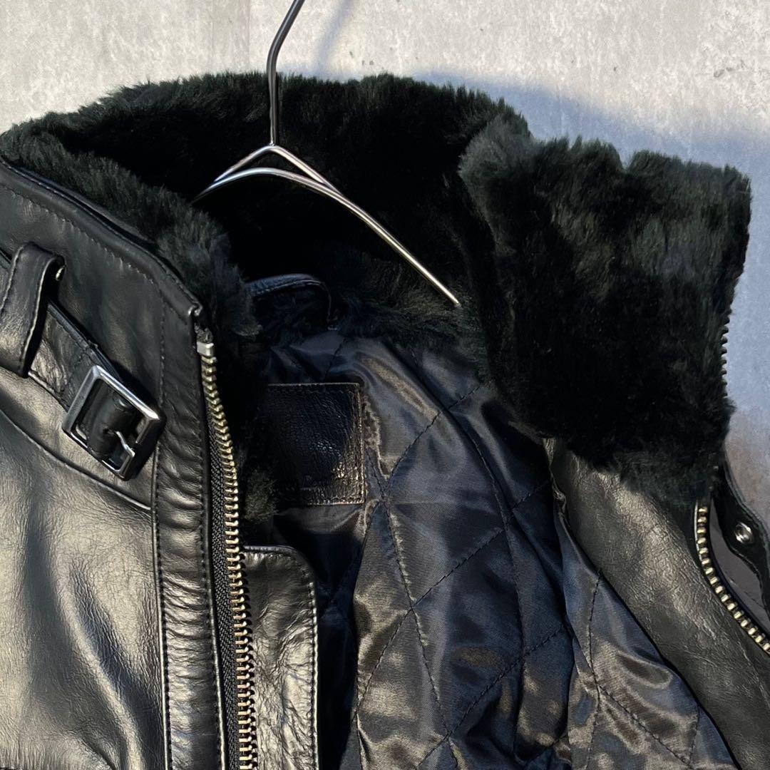 美品☆ リューグーレザーズ 本革 馬革 ホースレザー ライダースジャケット