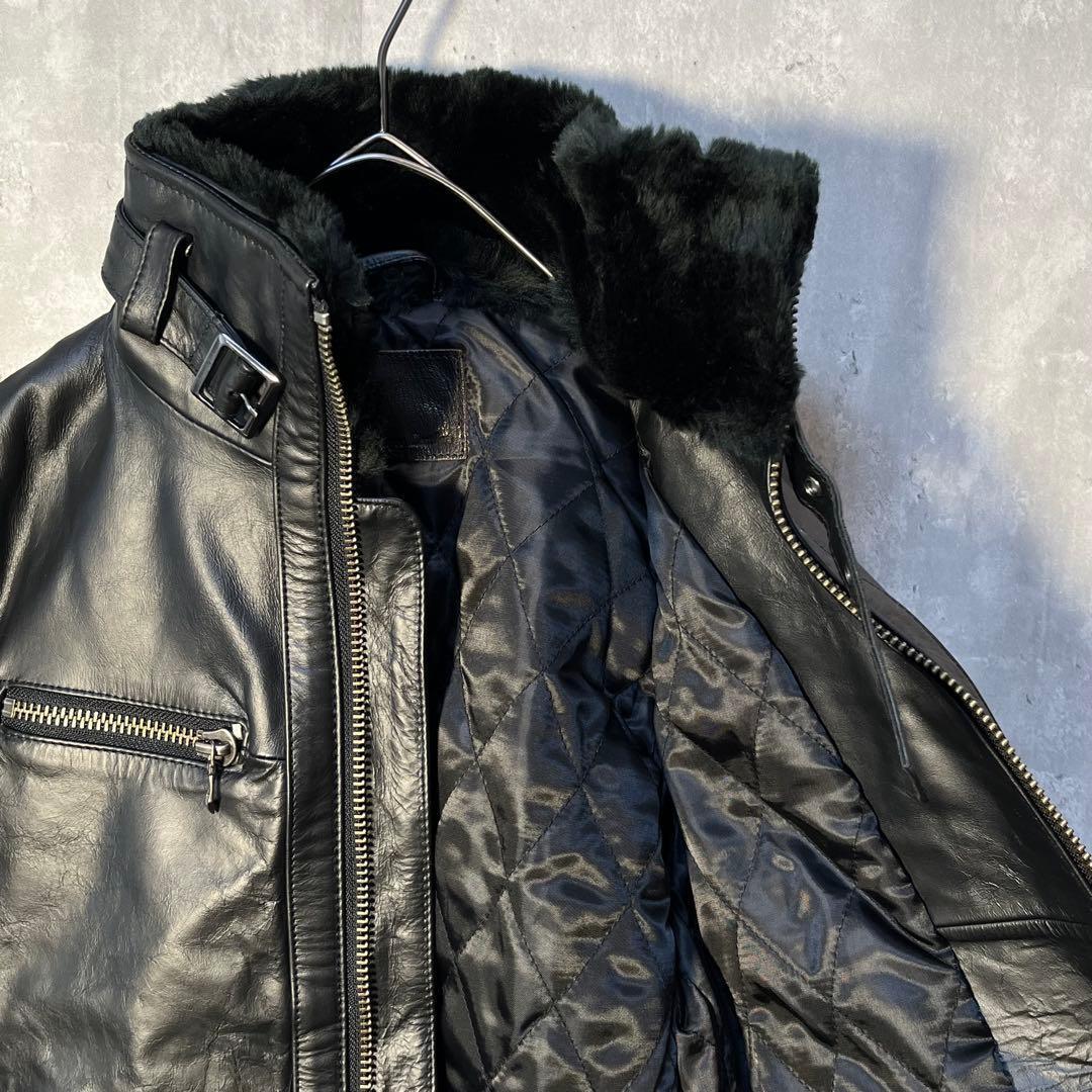 美品☆ リューグーレザーズ 本革 馬革 ホースレザー ライダースジャケット