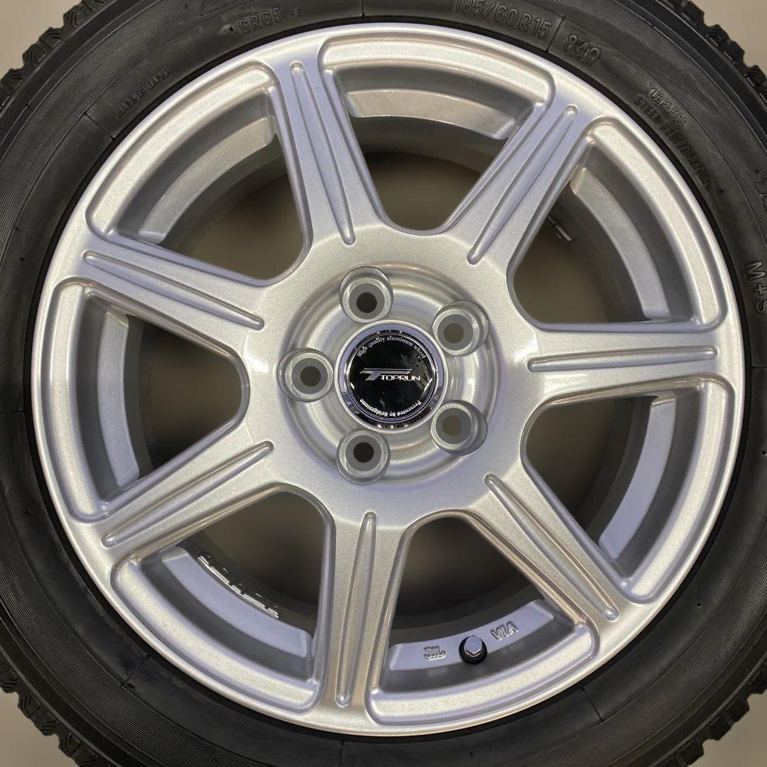 バリ溝‼️トーヨースタッドレスセット185/60R15 旧型シエンタ　送料無料