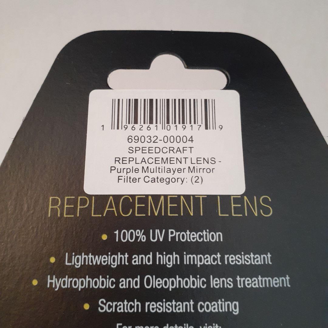 100% Speedcraft 交換レンズ パープルミラーレンズ