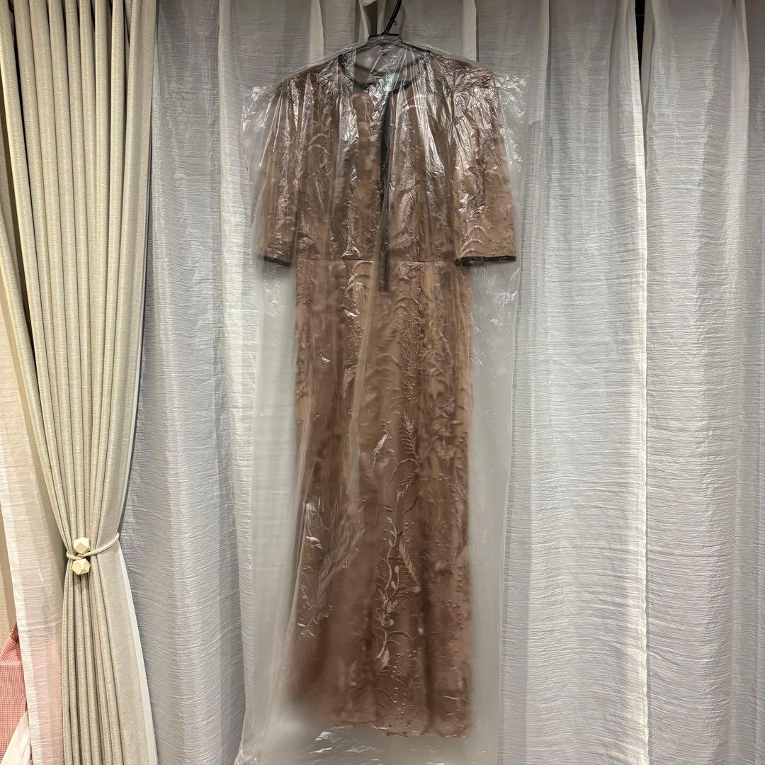 【値下げ中】【LEJA】刺繍レース配色パイピングショルダーフリルマーメイド