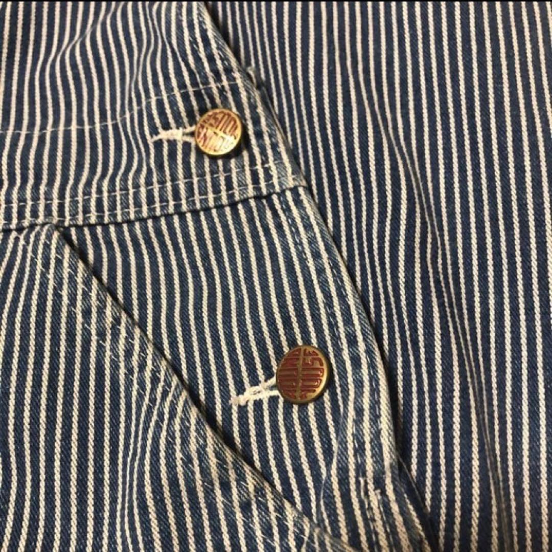 USA製！ラウンドハウス　オーバーオール　ヒッコリー