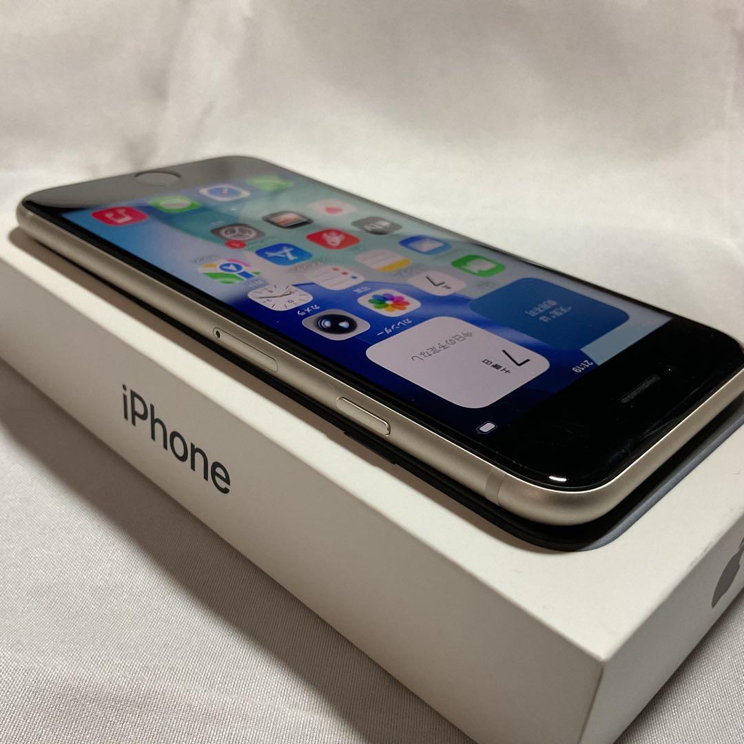 iPhoneSE 3世代 64G スターライト BT95%