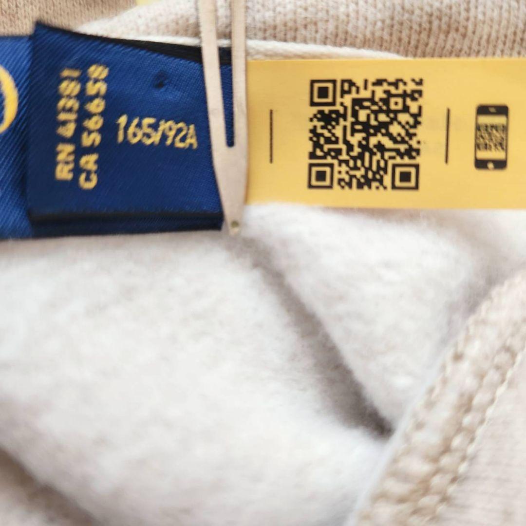 ​【極美品】ポロラルフローレン ポロベア パーカー 刺繍M オートミールベージュ