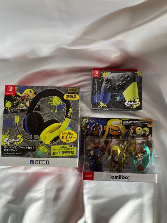 スプラトゥーン3 プロコン　amiibo ヘッド　セット