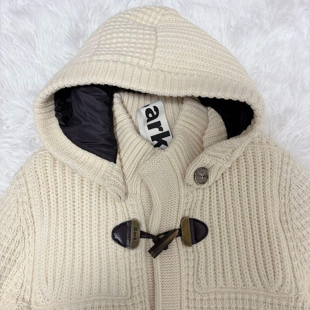 ✨極美品✨Bark バーク ダッフルコート ニット フード付き ホワイト M