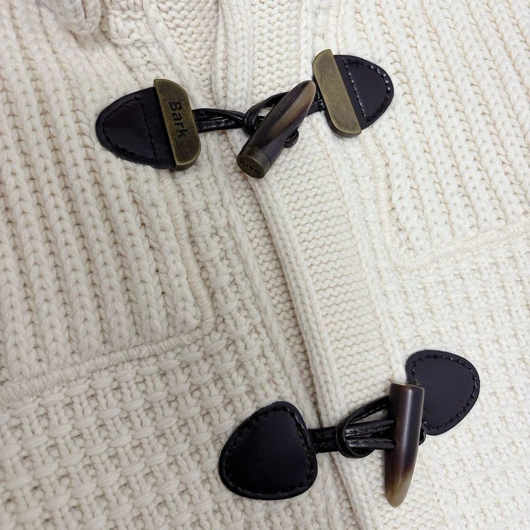 ✨極美品✨Bark バーク ダッフルコート ニット フード付き ホワイト M