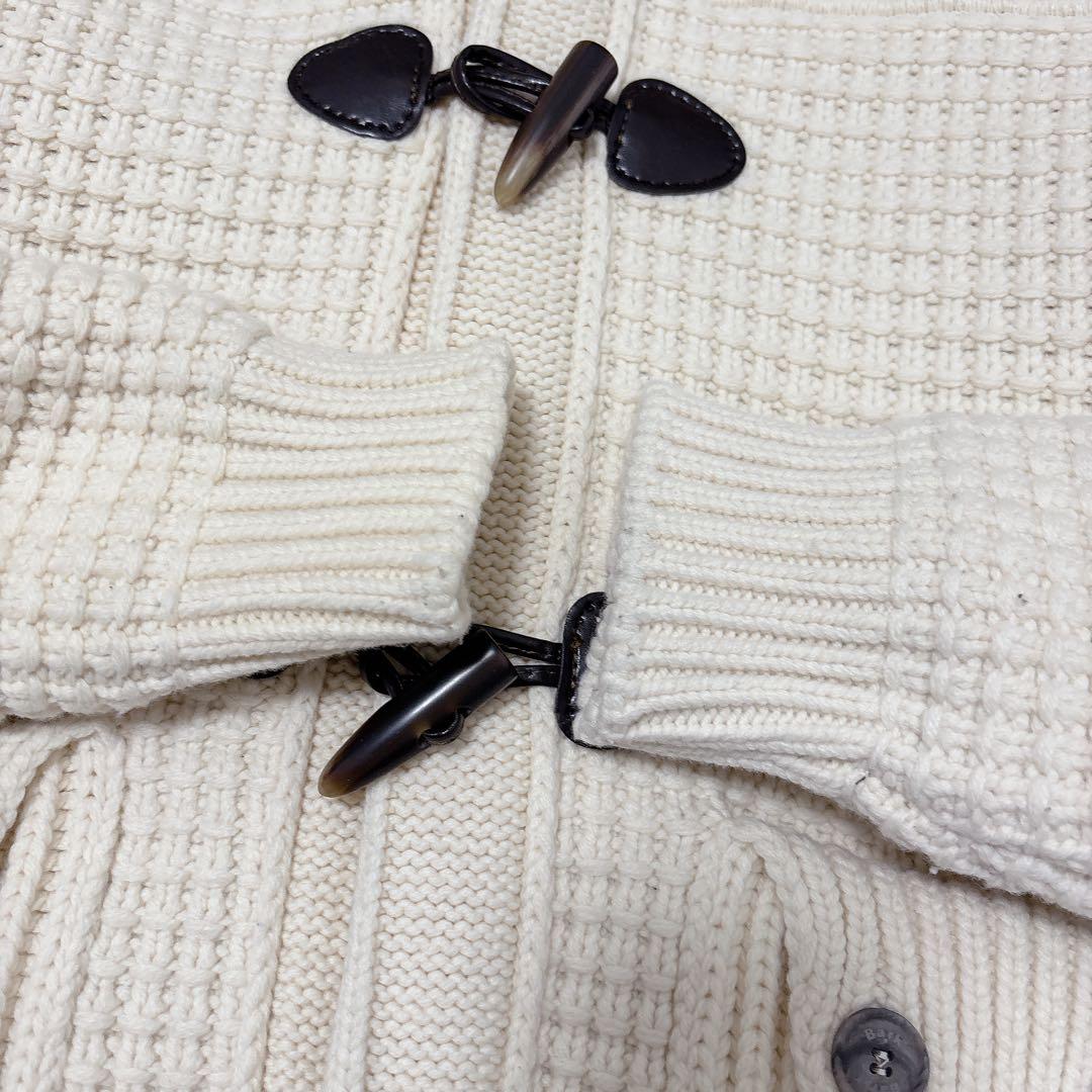 ✨極美品✨Bark バーク ダッフルコート ニット フード付き ホワイト M