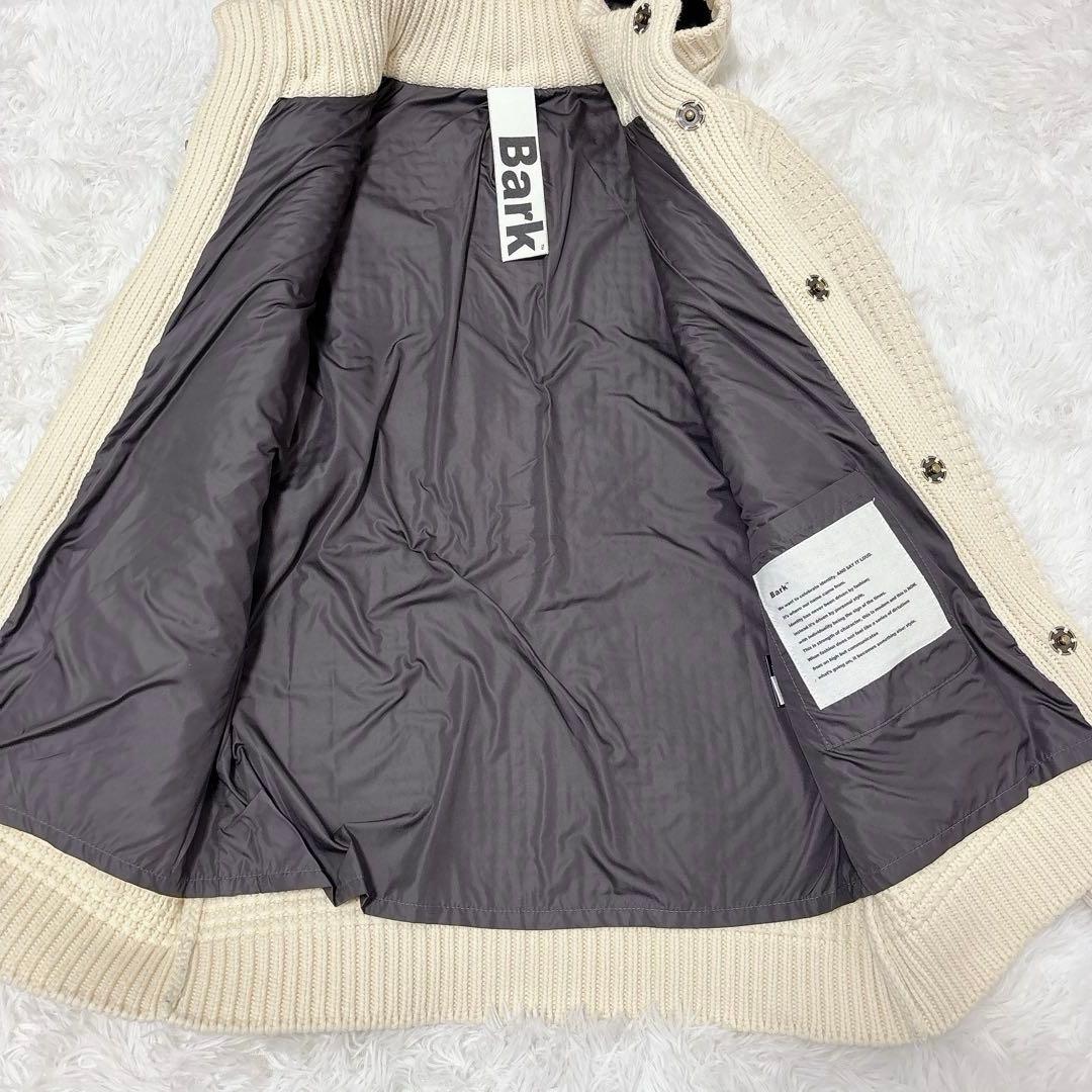 ✨極美品✨Bark バーク ダッフルコート ニット フード付き ホワイト M