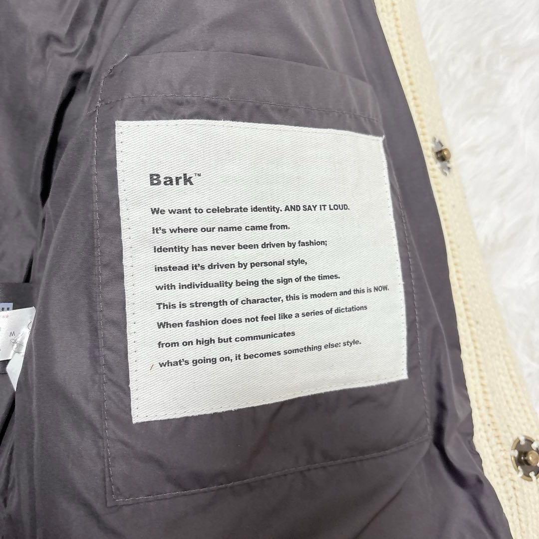 ✨極美品✨Bark バーク ダッフルコート ニット フード付き ホワイト M