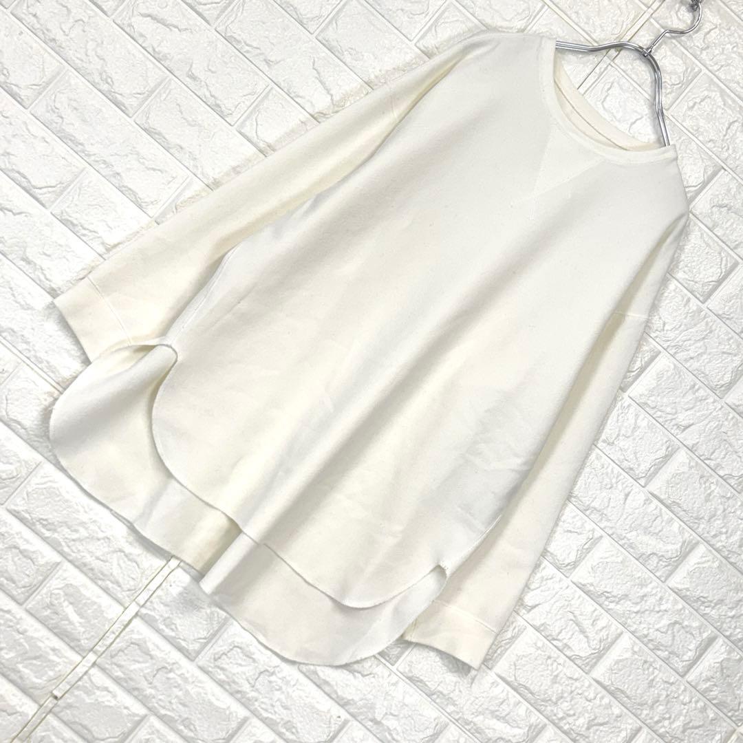 Nori 　s3037　ウィムガゼット【F】白系 Vガゼット長袖プルオーバ