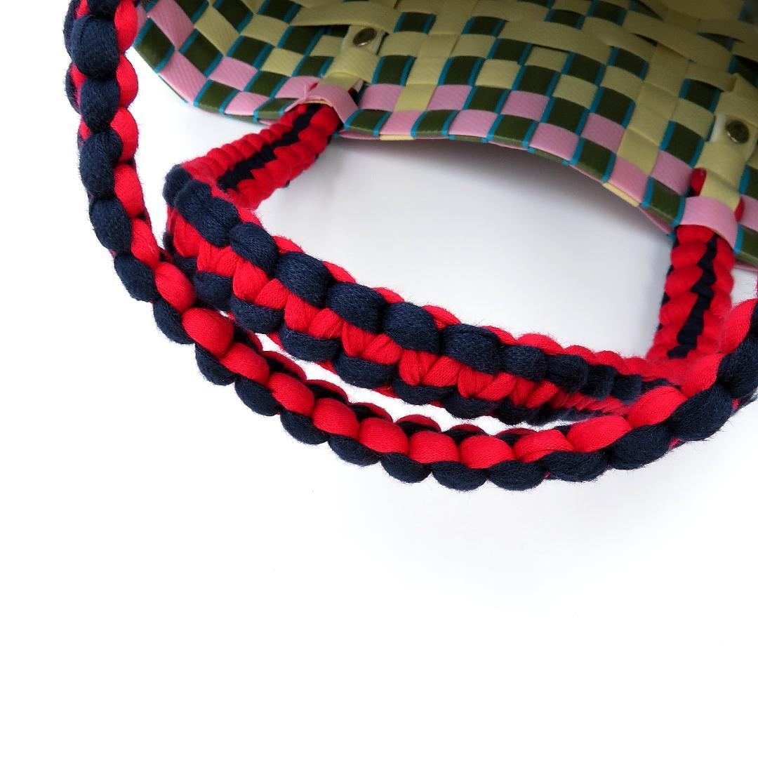 未使用★マルニMARNI★マーケット★トートバッグ★バスケット★ガーデングリーン