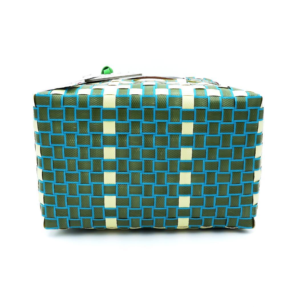 未使用★マルニMARNI★マーケット★トートバッグ★バスケット★ガーデングリーン