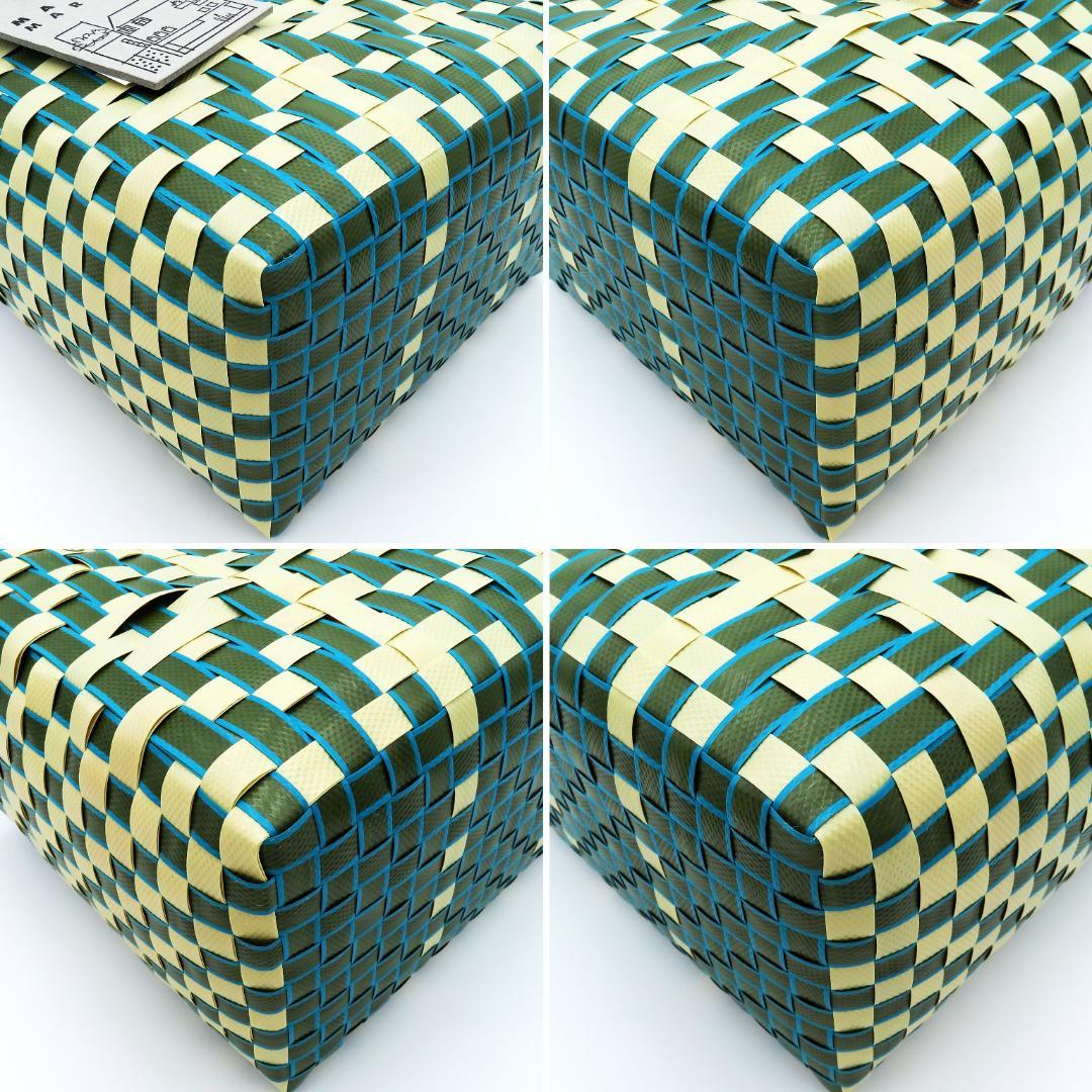 未使用★マルニMARNI★マーケット★トートバッグ★バスケット★ガーデングリーン