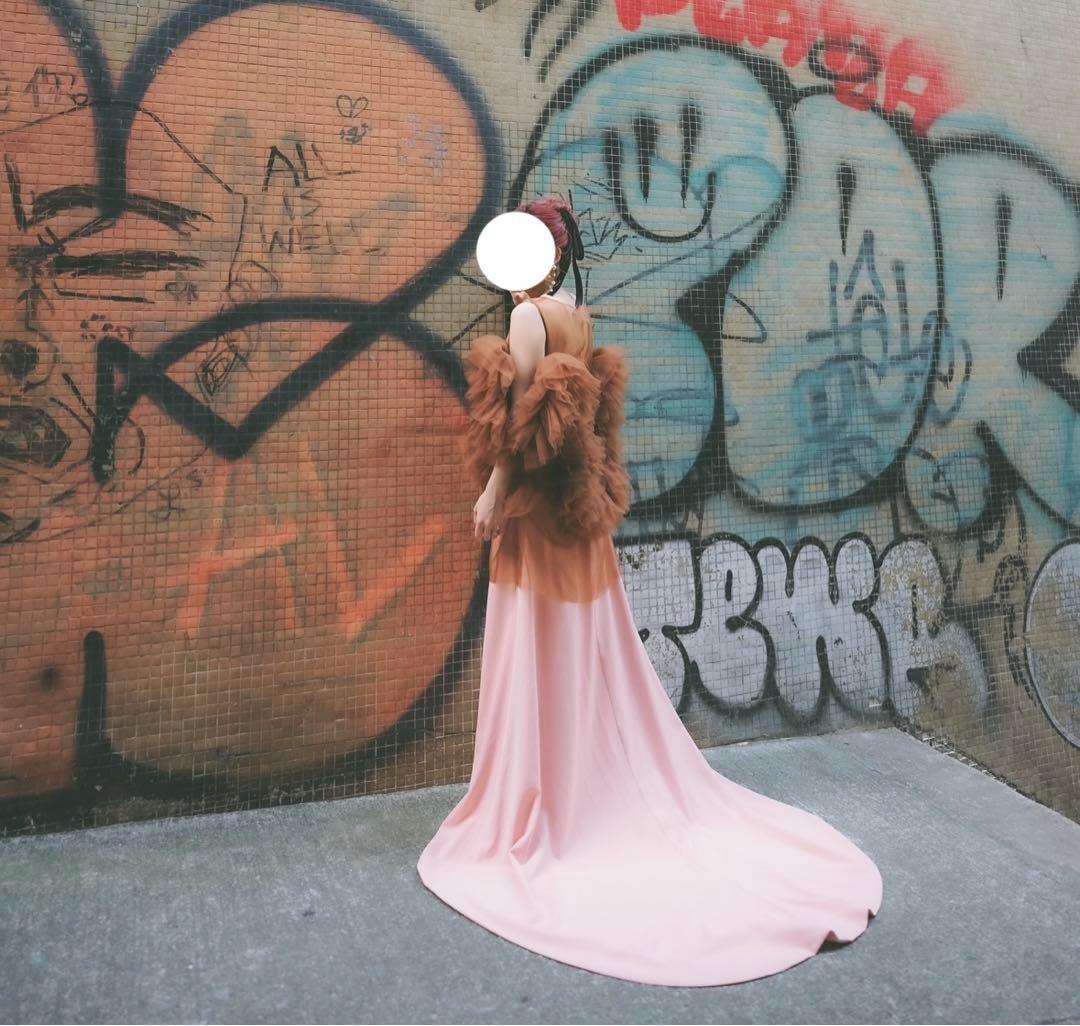 カラードレス amtteliebe 風 ウェディングドレス 結婚