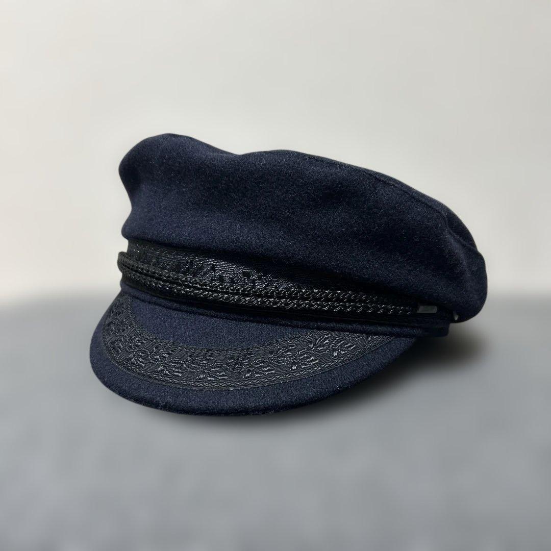 【美品】LOCK & CO. Hatters  NAVY キャスケット