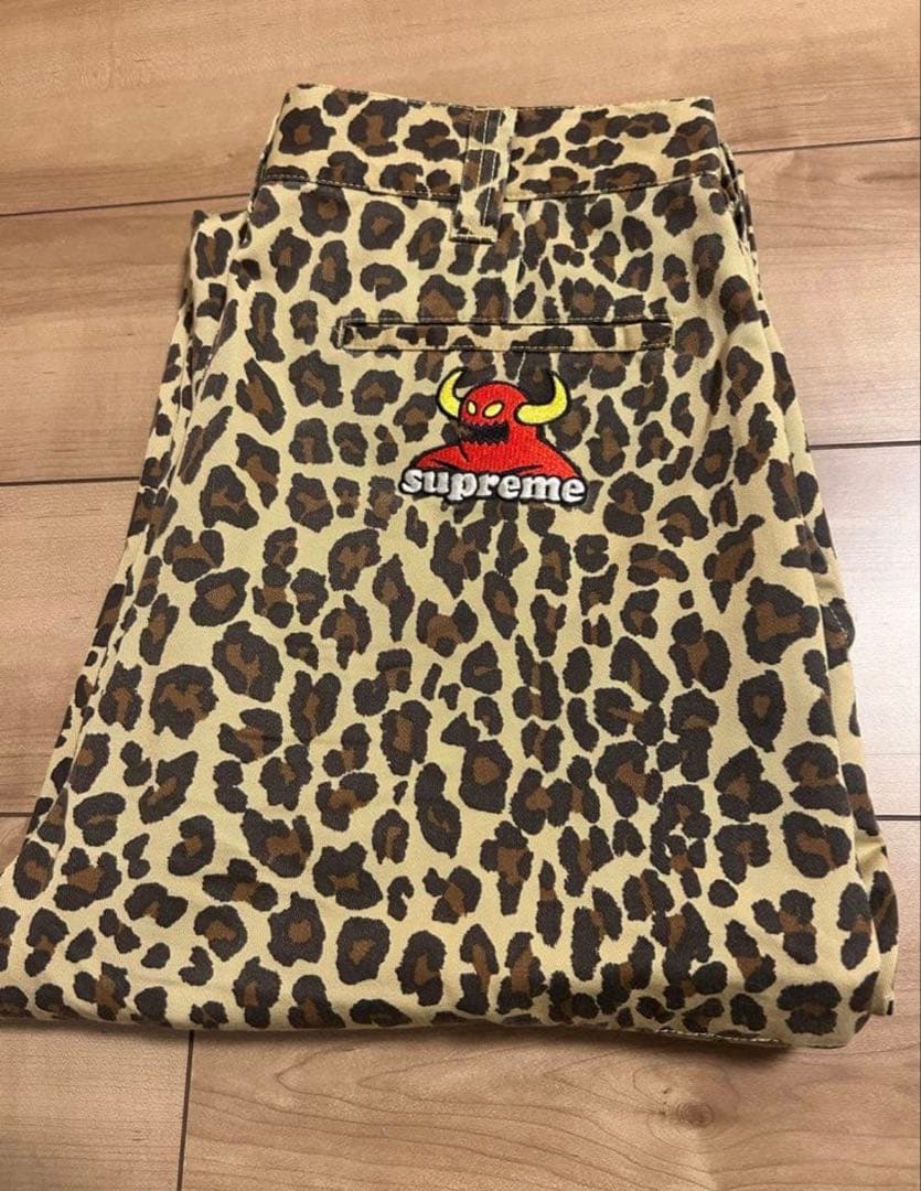 21時削除！！Supreme ヒョウ柄パンツ サイズ32