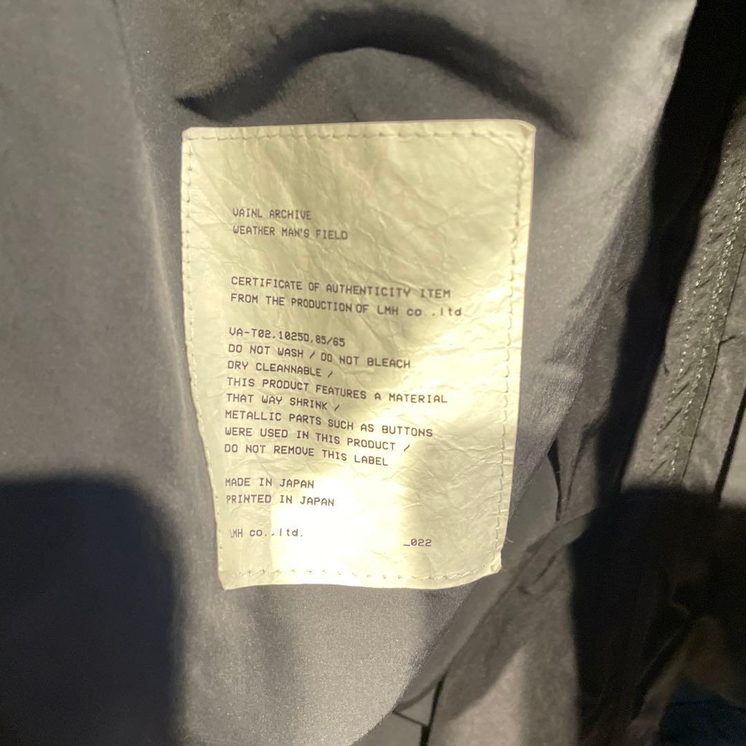 VAINL ARCHIVE ミリタリーナイロンジャケット　サイズL
