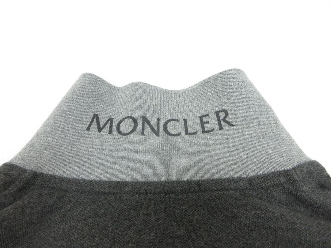 モンクレール 長袖 ポロシャツ スリムフィット メンズ Ｓ グレー （108）a