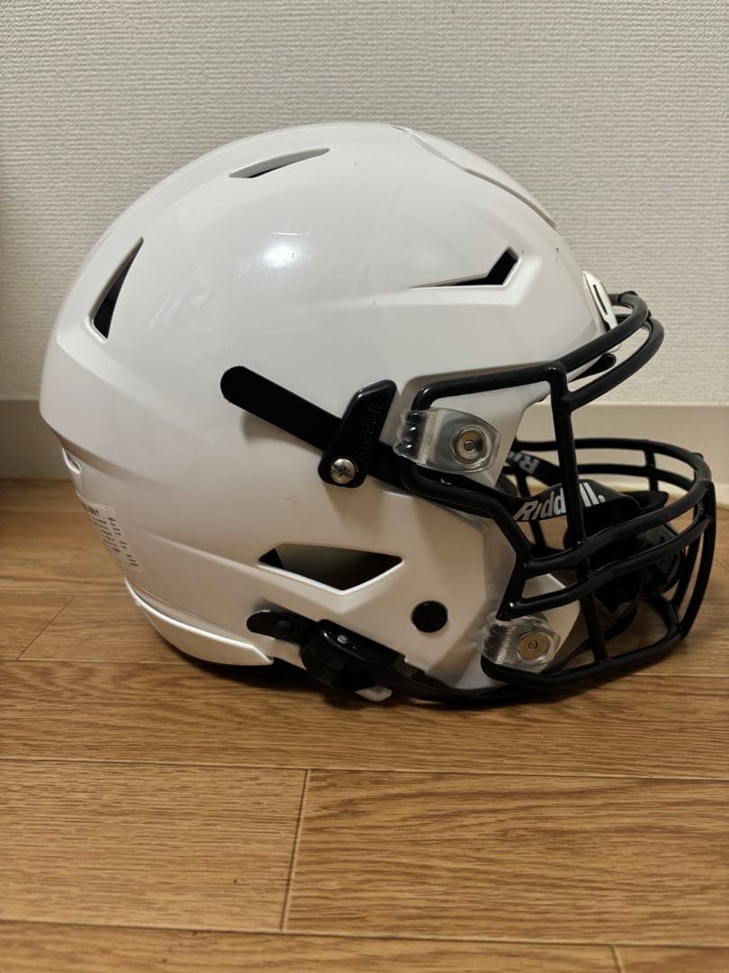 Riddell ホワイト ヘルメット フルフェイスマスク付き