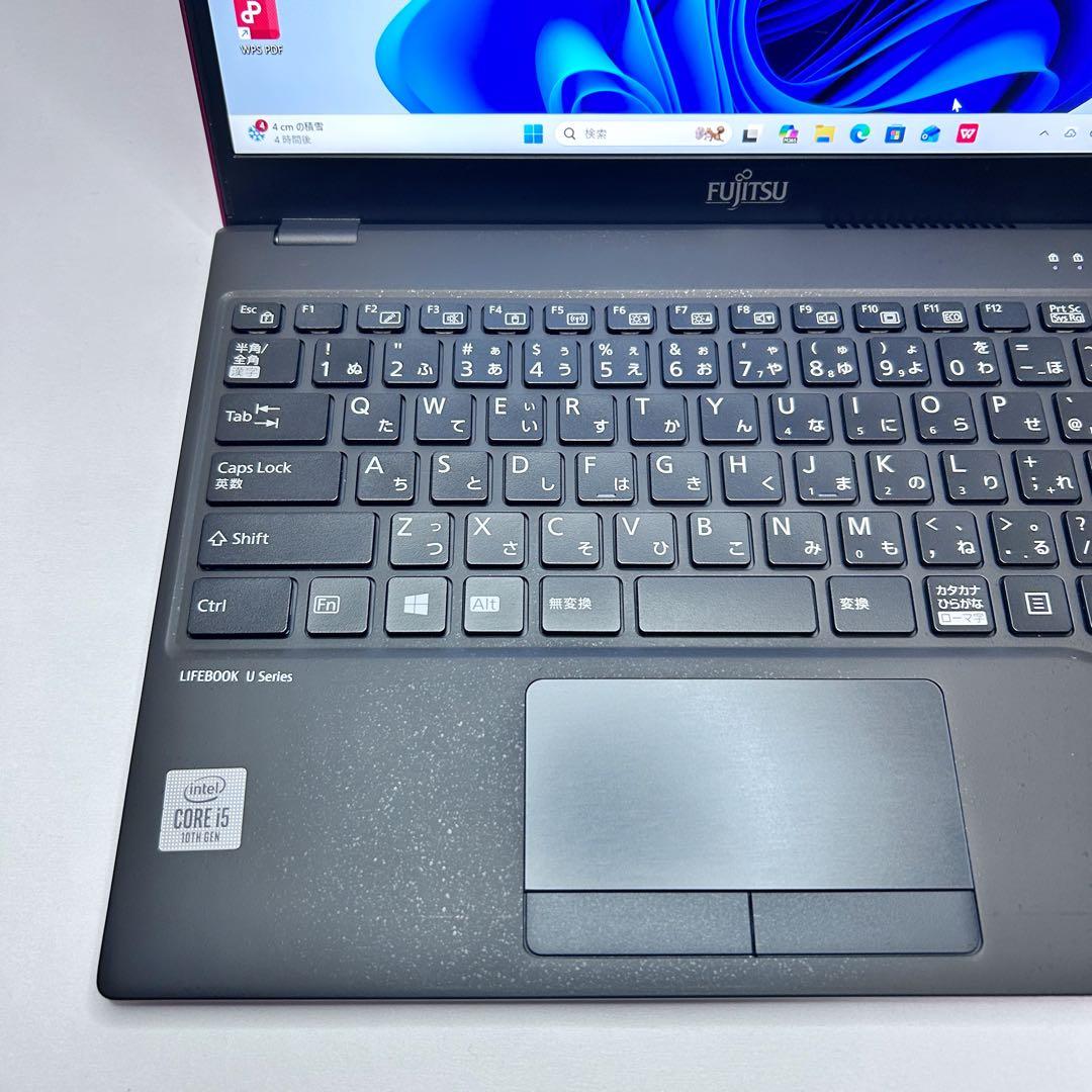 【バッテリー極上・レア赤】LIFEBOOK ｜第10世代i5・高速SSD