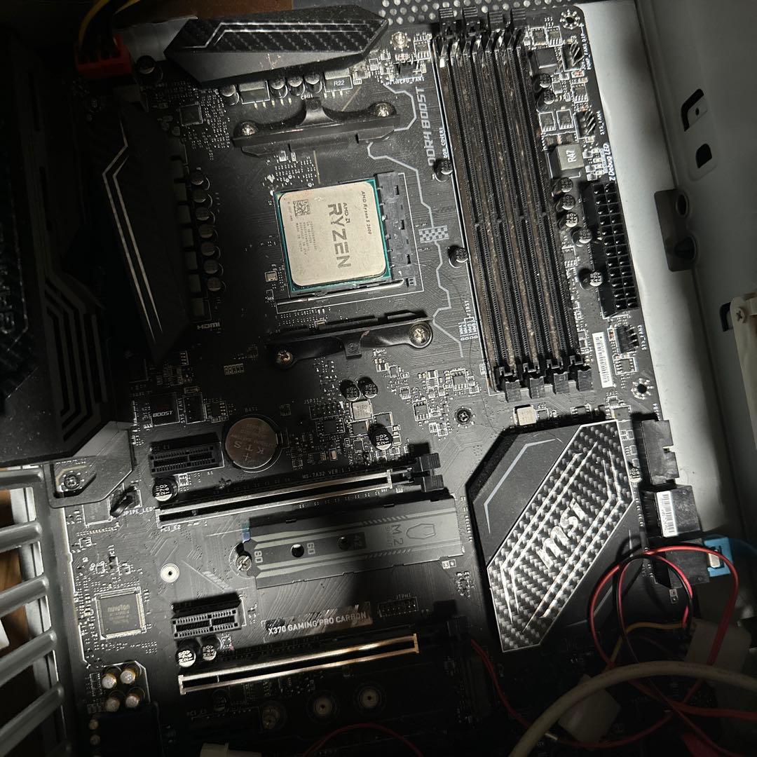 x370 + Ryzen 5 2600 ＋ RGBファン