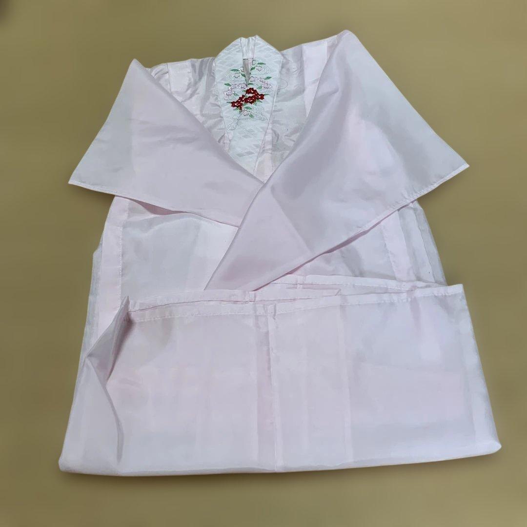 お宮参り用 赤色花柄衣装セット