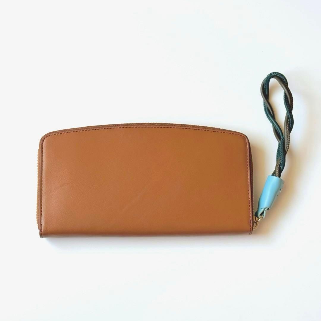 Paul Smith ポールスミス ラウンド ファスナー 長財布 キャメル