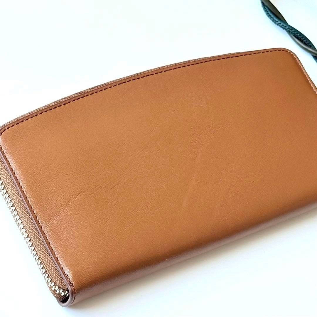Paul Smith ポールスミス ラウンド ファスナー 長財布 キャメル