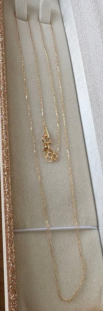 K18 ネックレスチェーン 60cm スライドアジャスター付き 約1.37g