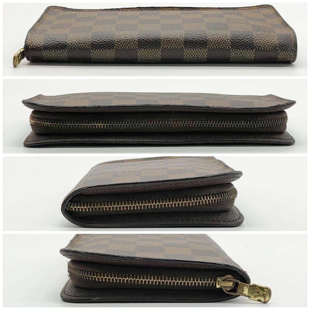 ルイヴィトン　ポルトモネ　ジップ　ダミエ　ラウンドファスナー　長財布